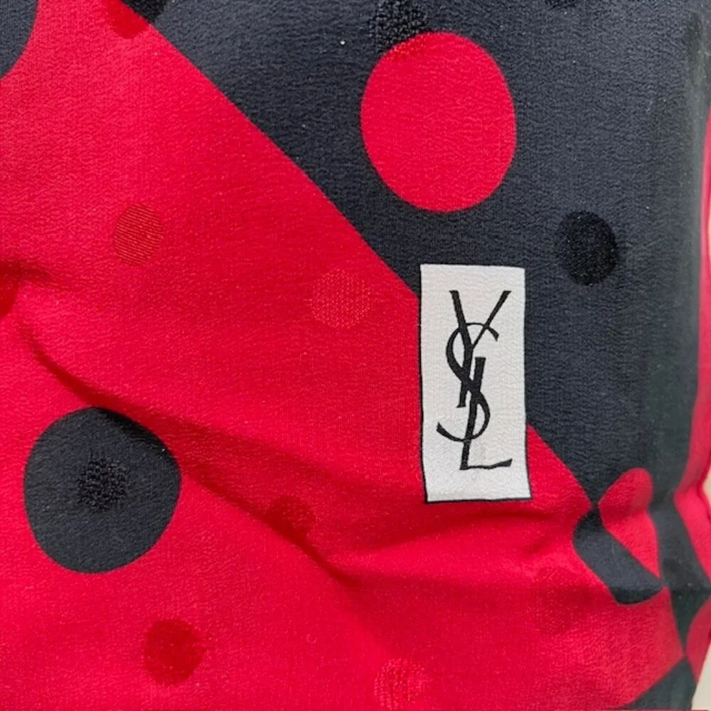 Yves Saint Laurent 100% Silk Satin scarf 33